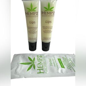 HEMPZ ULTRA MOISTURIZING HERBAL LIP BALM Bundle, NEW